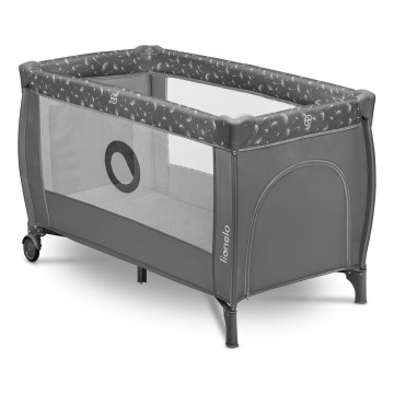 Lionelo - Reisbedje STEFI PLUS Grijs/Wit