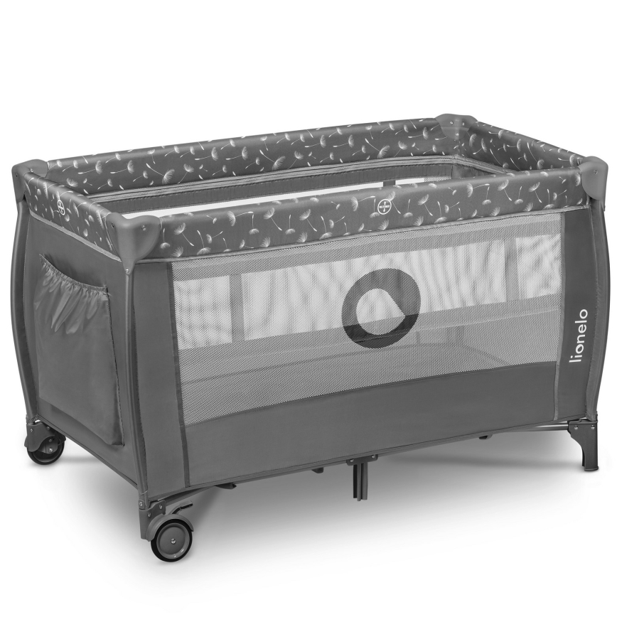 Lionelo - Reisbedje STEFI PLUS Grijs/Wit