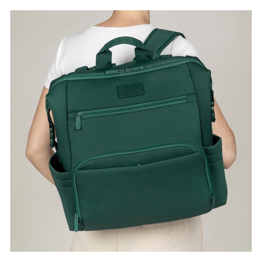Lionelo - Sac à langer pour poussette CUBE Green Forest