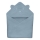 Lionelo - Serviette à capuche pour enfant en mousseline Gris Ciel
