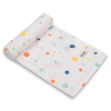 Lionelo - Set van 3 bamboe hydrofiele doeken 70x70 cm Dot