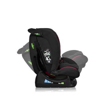 Lionelo - Siège auto AART i-Taille 40-150 cm noir/rouge