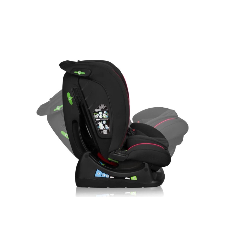 Lionelo - Siège auto AART i-Taille 40-150 cm noir/rouge