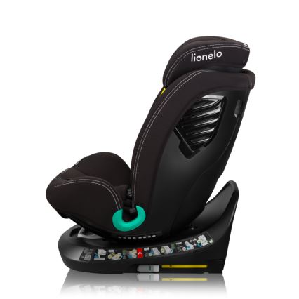 Lionelo - Siège-auto pivotant avec base BASTIAAN ONE i-Size de 40 à 150 cm Noir carbone