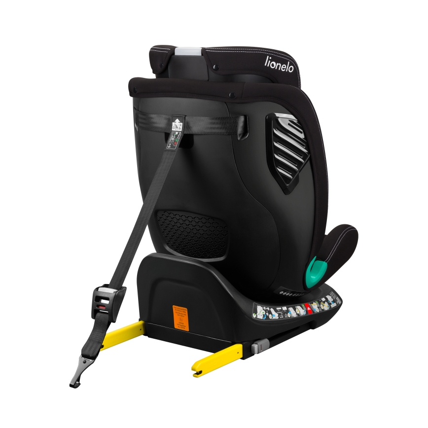 Lionelo - Siège-auto pivotant avec base BASTIAAN ONE i-Size de 40 à 150 cm Noir carbone