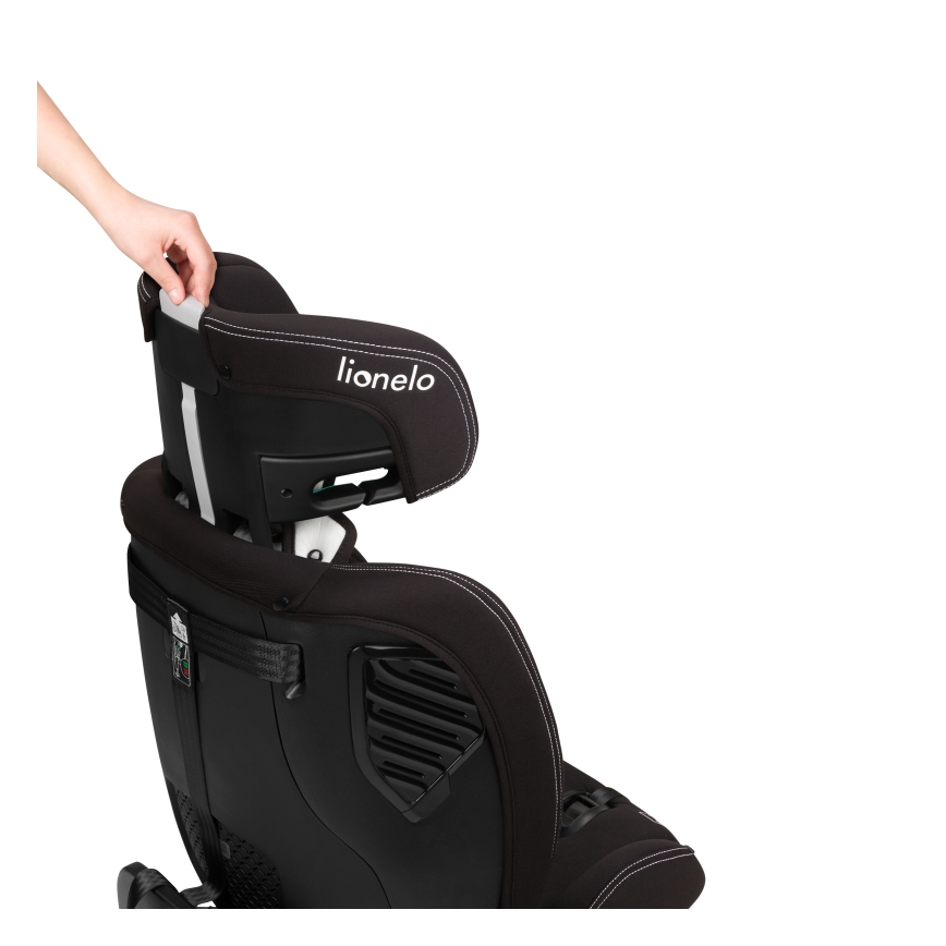 Lionelo - Siège-auto pivotant avec base BASTIAAN ONE i-Size de 40 à 150 cm Noir carbone
