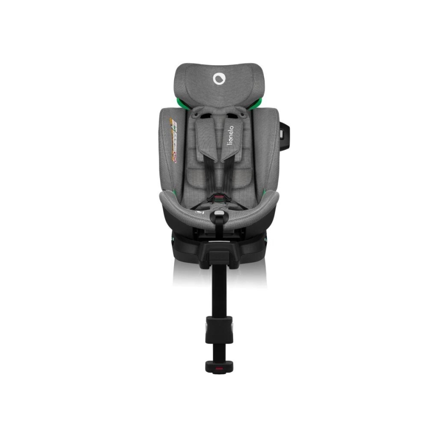 Lionelo - Siège auto avec base pivotante HARMONY i-Taille 40-150 cm noir/gris