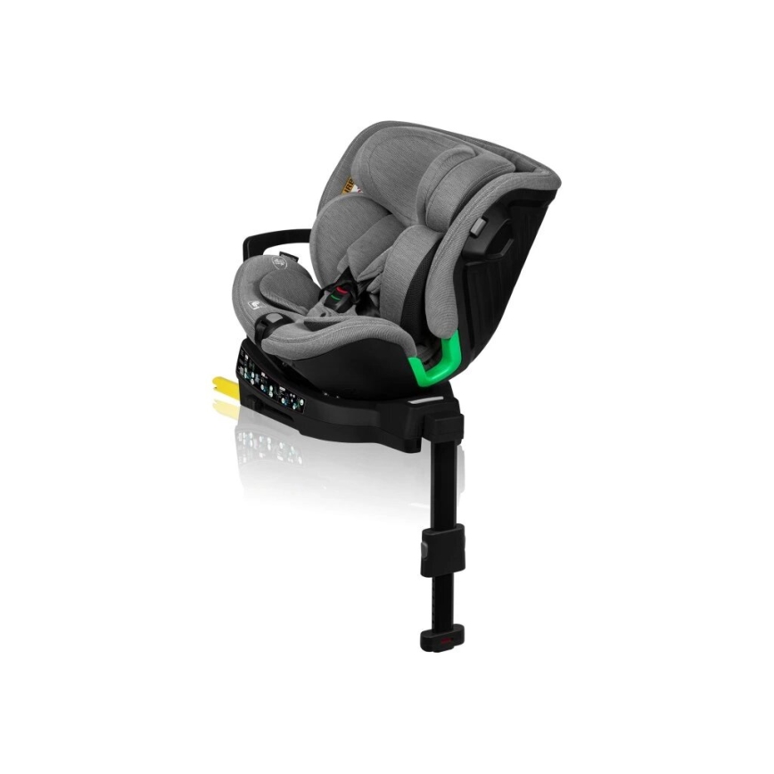 Lionelo - Siège auto avec base pivotante HARMONY i-Taille 40-150 cm noir/gris