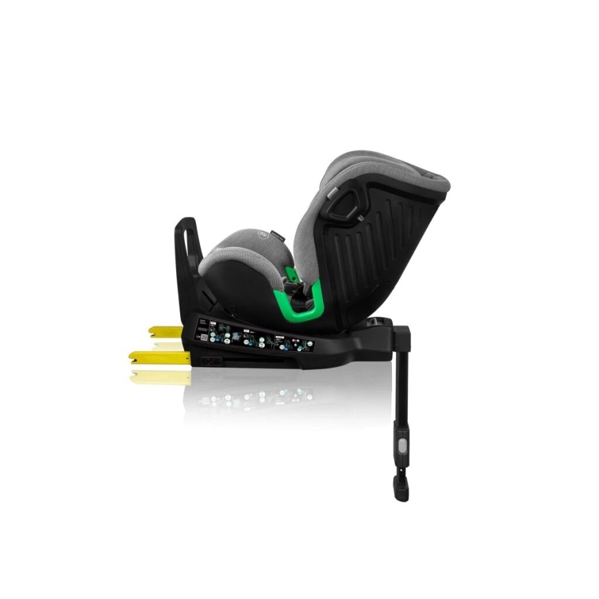 Lionelo - Siège auto avec base pivotante HARMONY i-Taille 40-150 cm noir/gris