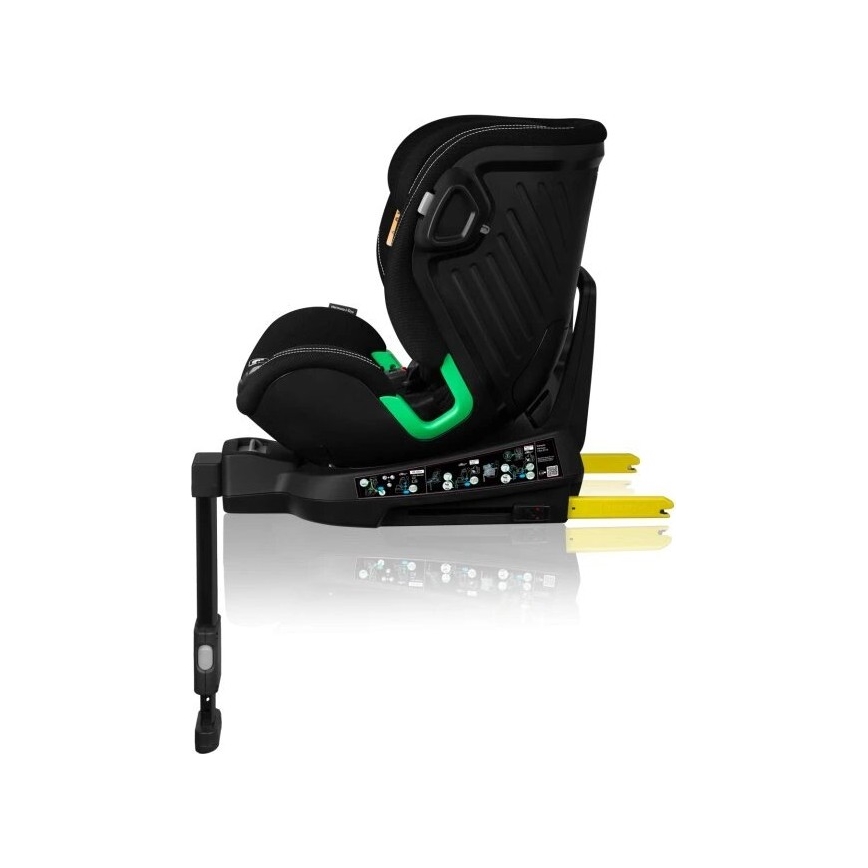 Lionelo - Siège auto avec base pivotante HARMONY i-Taille 40-150 cm noir