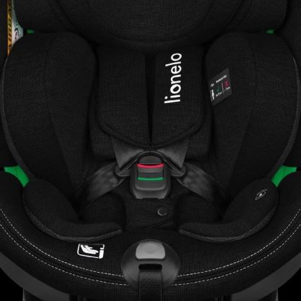 Lionelo - Siège auto avec base pivotante HARMONY i-Taille 40-150 cm noir