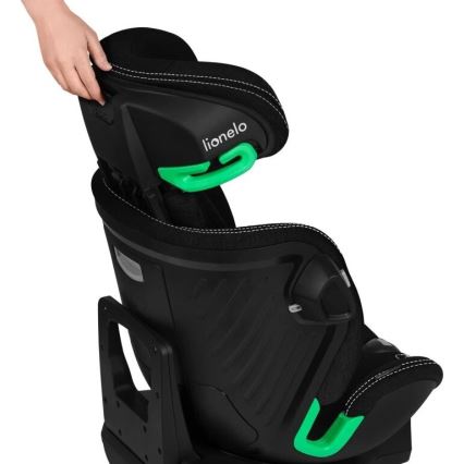 Lionelo - Siège auto avec base pivotante HARMONY i-Taille 40-150 cm noir