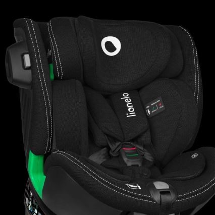 Lionelo - Siège auto avec base pivotante HARMONY i-Taille 40-150 cm noir