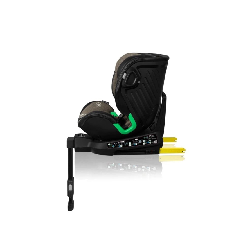 Lionelo - Siège auto avec base pivotante HARMONY i- Taille 40-150 cm noir/olive