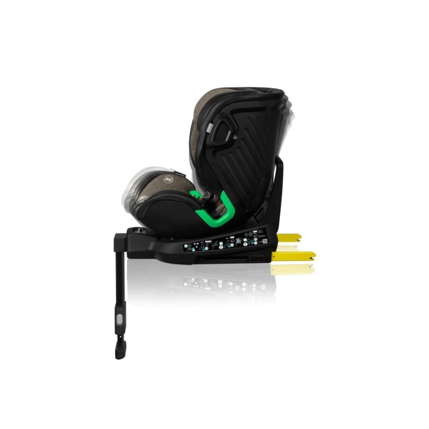 Lionelo - Siège auto avec base pivotante HARMONY i- Taille 40-150 cm noir/olive