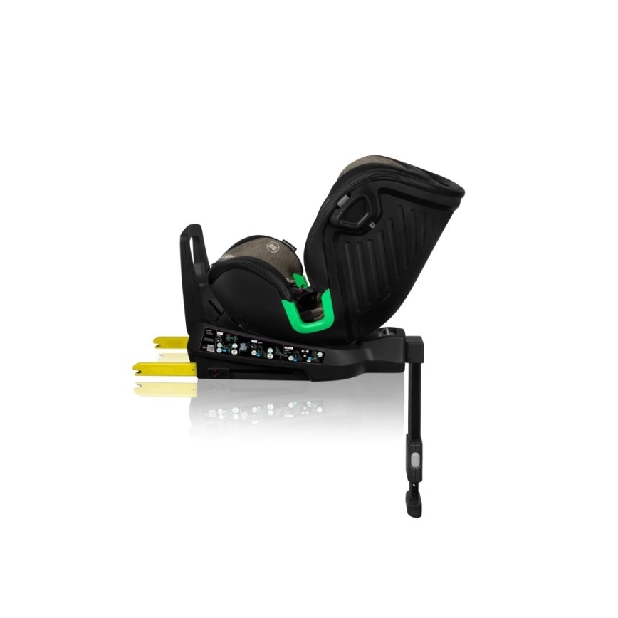 Lionelo - Siège auto avec base pivotante HARMONY i- Taille 40-150 cm noir/olive
