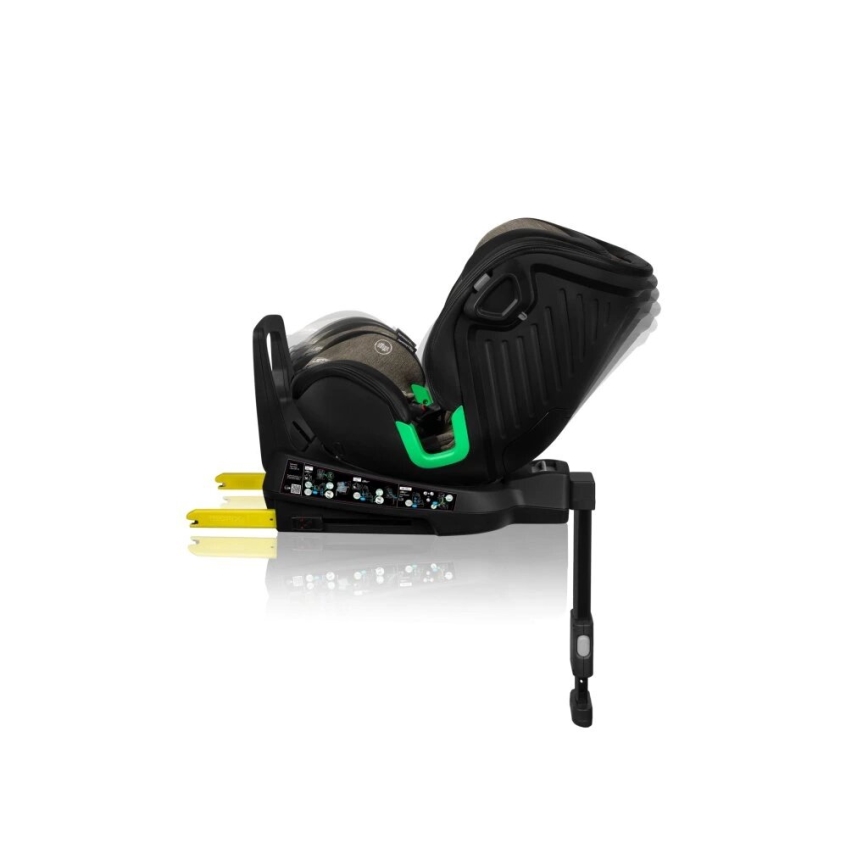 Lionelo - Siège auto avec base pivotante HARMONY i- Taille 40-150 cm noir/olive