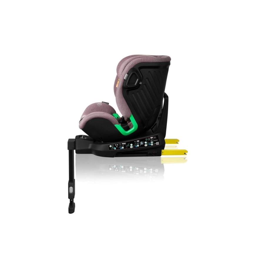 Lionelo - Siège auto avec base pivotante HARMONY i-Taille 40-150 cm rose