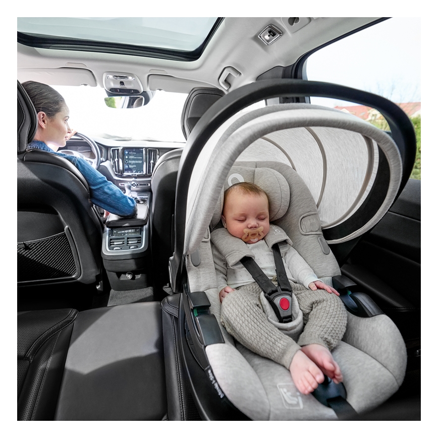 Lionelo - Siège-auto avec base pivotante MOXIE SET i-Size 40-87 cm Beige sable