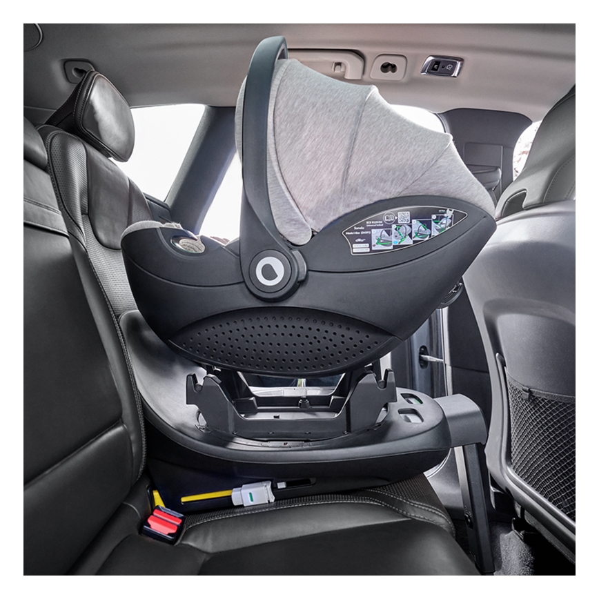 Lionelo - Siège-auto avec base pivotante MOXIE SET i-Size 40-87 cm Beige sable