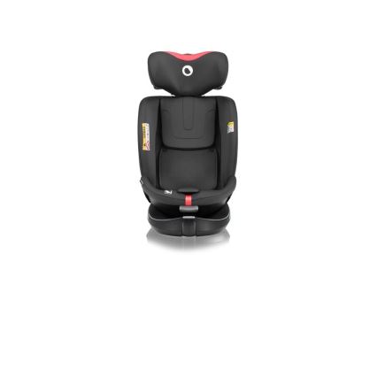 Lionelo - Siège auto avec base pivotante NAVY i- Taille 40-150 cm noir/rouge