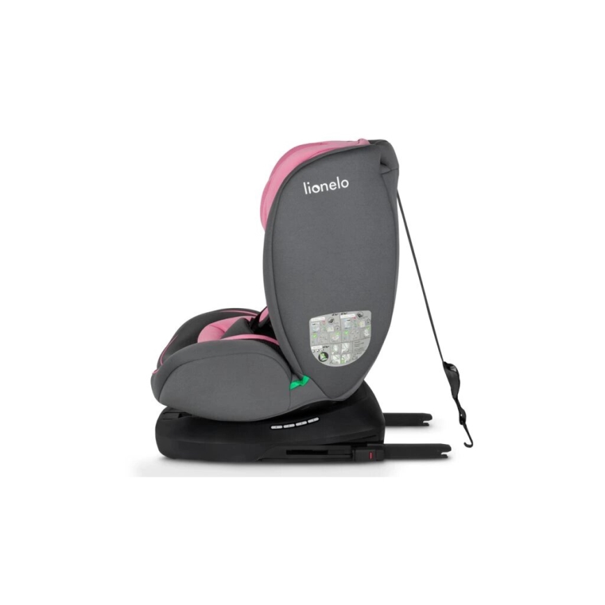 Lionelo - Siège auto BASTIAAN i-Taille 40-150 cm gris/rose