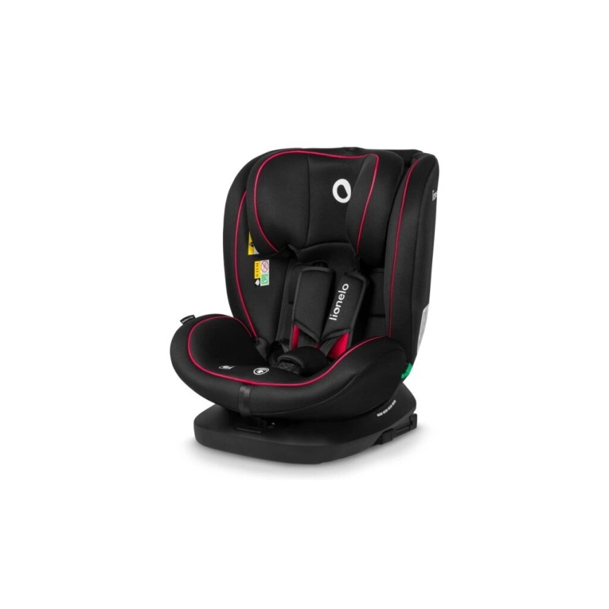 Lionelo - Siège auto BASTIAAN i-Taille 40-150 cm noir/rouge