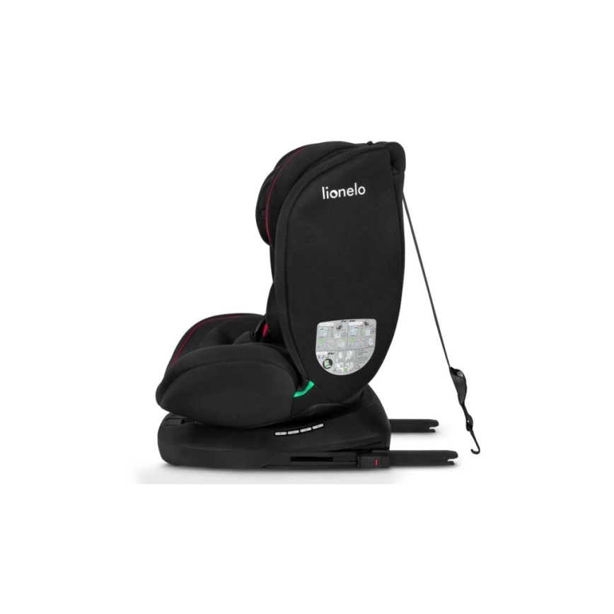 Lionelo - Siège auto BASTIAAN i-Taille 40-150 cm noir/rouge