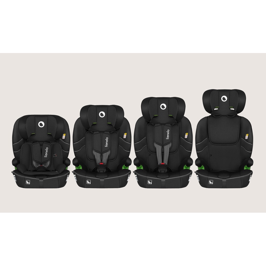 Lionelo - Siège auto BILLY i-Size 76-150 cm Noir Carbone