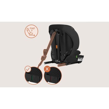 Lionelo - Siège auto BILLY i-Size 76-150 cm Noir Carbone