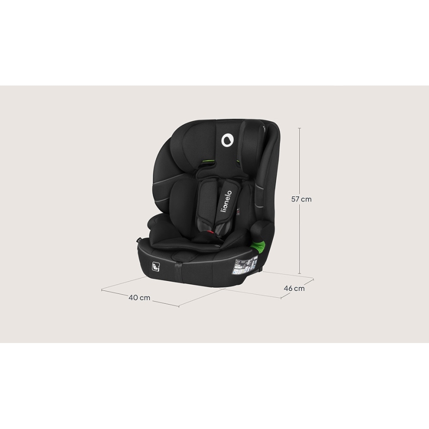 Lionelo - Siège auto BILLY i-Size 76-150 cm Noir Carbone