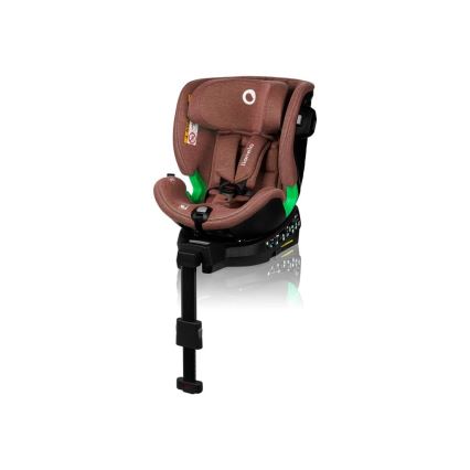 Lionelo - Siège-auto HARMONY i-Size avec base pivotante 40-150 cm, coloris brique