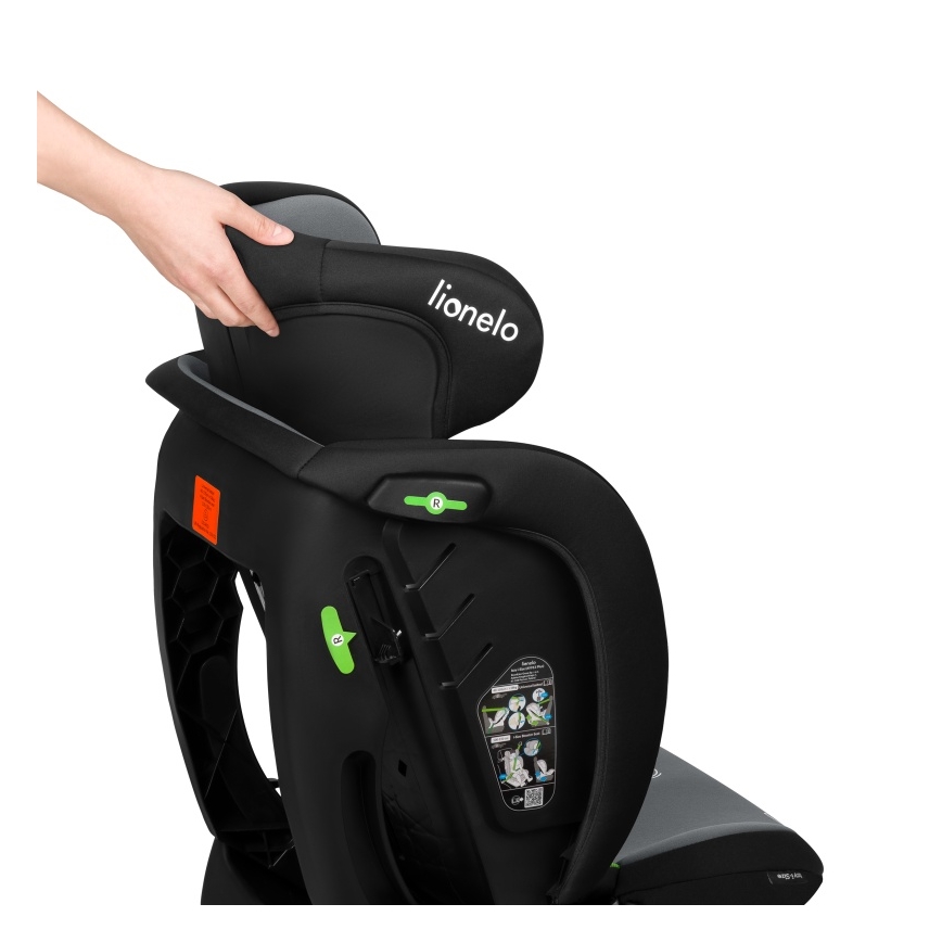Lionelo - Siège-auto IZZY i-Size 40-150 cm Noir/Gris