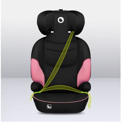Lionelo - Siège auto LARS i-Taille 100-150 cm noir/rose
