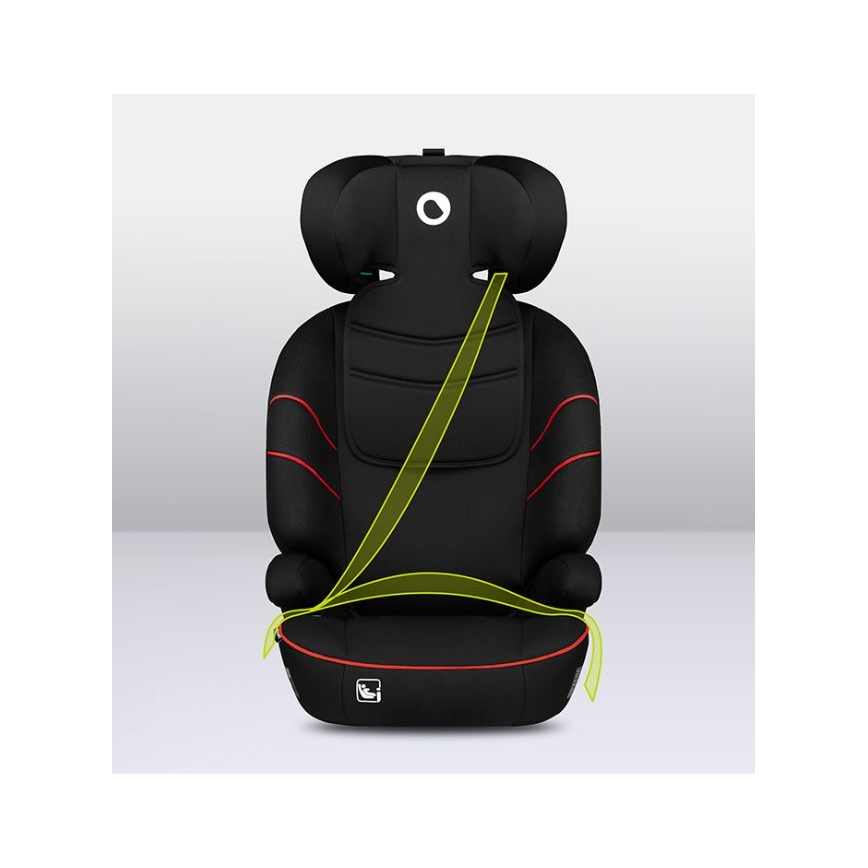 Lionelo - Siège auto LARS i-Taille 100-150 cm noir/rouge