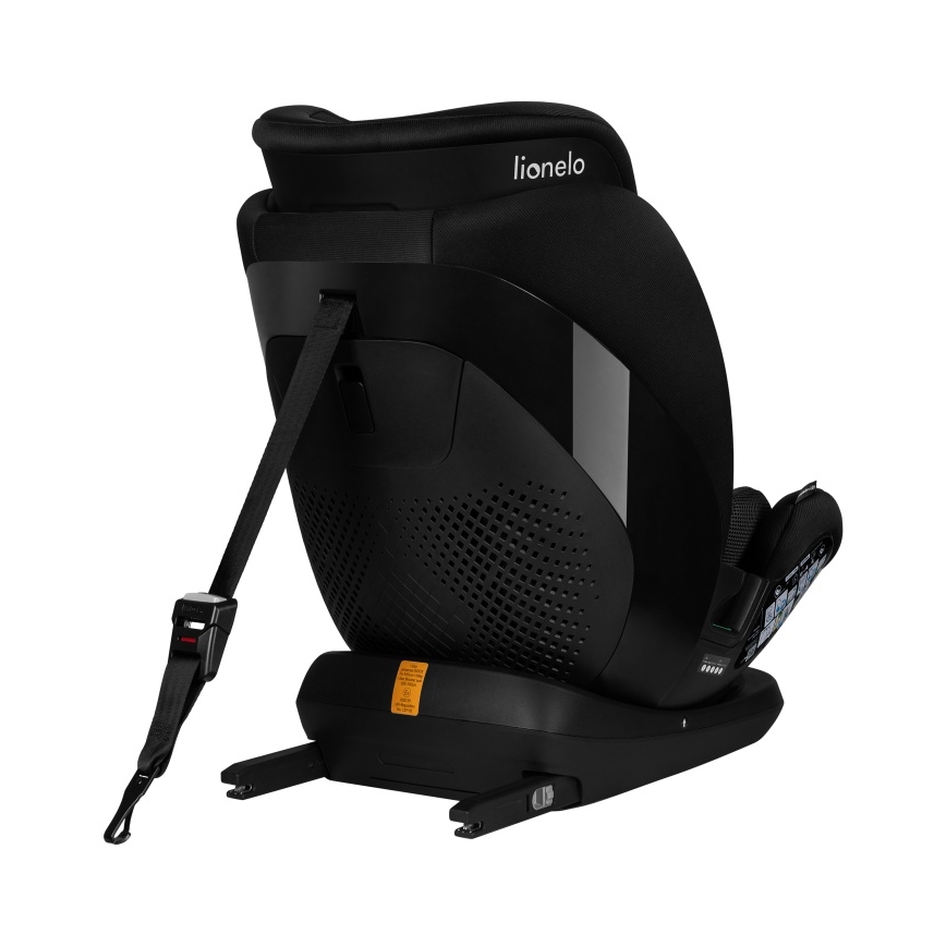Lionelo - Siège auto LAVENDER i-Size avec base pivotante, 76–150 cm, Noir Carbone