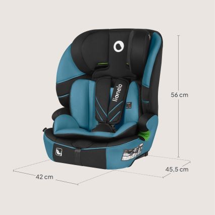 Lionelo - Siège auto LEVI FIX i-Size 76-150 cm Bleu cobalt