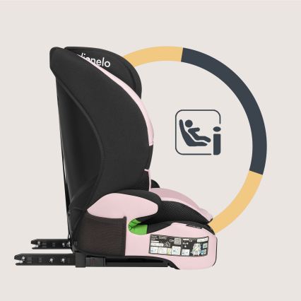 Lionelo - Siège auto LEVI FIX i-Size 76-150 cm Rose Bébé