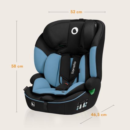 Lionelo - Siège auto LEVI i-Size 76-150 cm Bleu cobalt