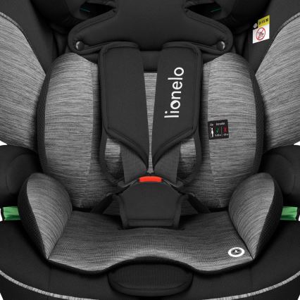 Lionelo - Siège auto LEVI i-Size 76-150 cm Noir Gris