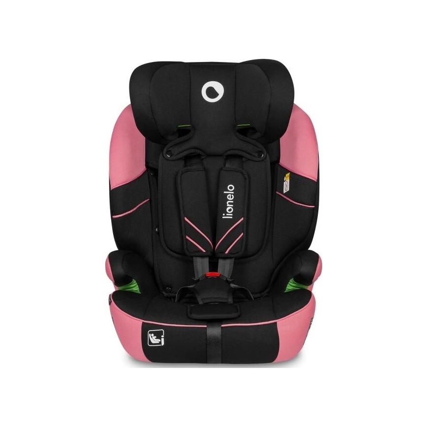 Lionelo - Siège auto LEVI ONE i-Taille 76-150 cm noir/rose
