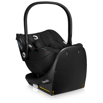 Lionelo - Siège auto MOXIE SET i-Size 40-87 cm avec base pivotante, Noir carbone