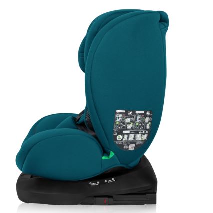 Lionelo - Siège-auto pivotant avec base BASTIAAN i-Size 40-150 cm bleu indigo