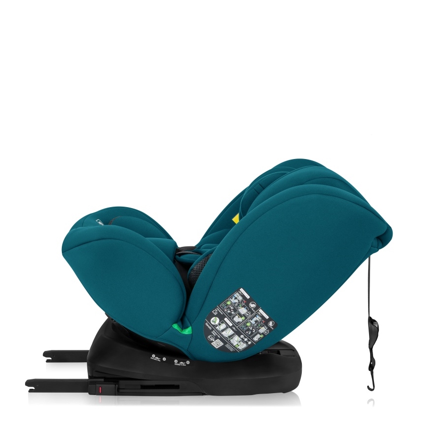 Lionelo - Siège-auto pivotant avec base BASTIAAN i-Size 40-150 cm bleu indigo