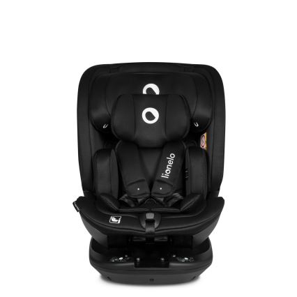Lionelo - Siège-auto pivotant avec base BASTIAAN i-Size 40-150 cm Noir Carbone