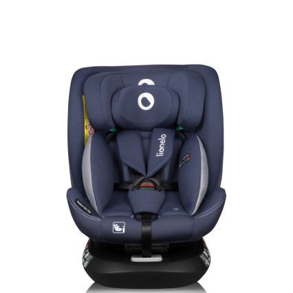 Lionelo - Siège auto pivotant sur base BASTIAAN ONE i-Size 40-150 cm Bleu marine