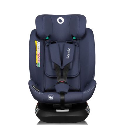 Lionelo - Siège auto pivotant sur base BASTIAAN ONE i-Size 40-150 cm Bleu marine