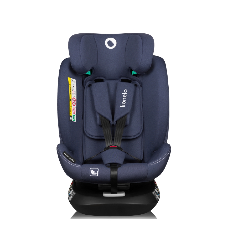 Lionelo - Siège auto pivotant sur base BASTIAAN ONE i-Size 40-150 cm Bleu marine