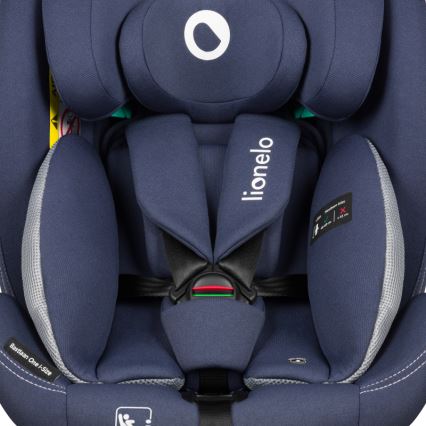 Lionelo - Siège auto pivotant sur base BASTIAAN ONE i-Size 40-150 cm Bleu marine