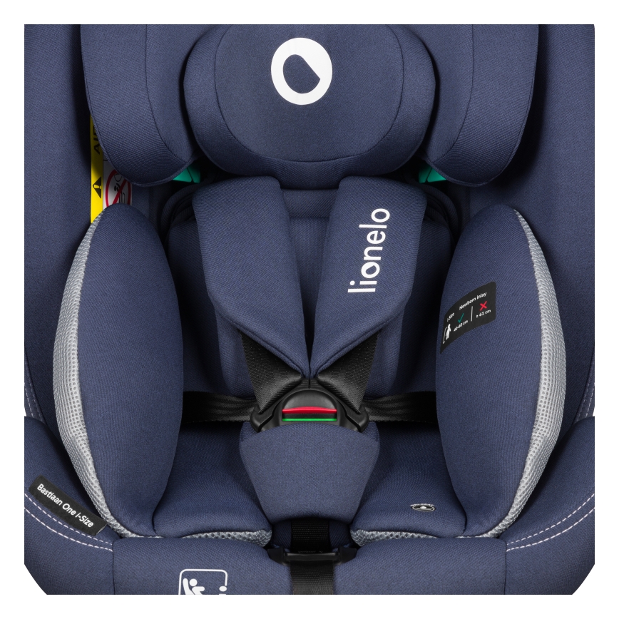 Lionelo - Siège auto pivotant sur base BASTIAAN ONE i-Size 40-150 cm Bleu marine